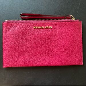 Michael Kors Pink Wristlet Clutch